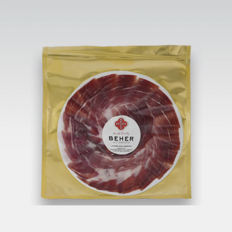 Hand Knife-Sliced Plate 100% Ibérico Ham (Jamón) – World’s Most Awarded, Naturally Cured in Mountains for 4 Years – Plate 3 oz - Image 4